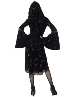 Spirit Halloween Celestial Coven Hooded Velvet Dress -HALLOWEEN COSTUMES Sales 01428283 b