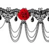 Spirit Halloween Day of the Dead Rose Lace Choker Necklace 1 Spirit Halloween Day of the Dead Rose Lace Choker Necklace -HALLOWEEN COSTUMES Sales 01433416 a