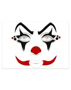 Spirit Halloween Scary Clown Face Decal
