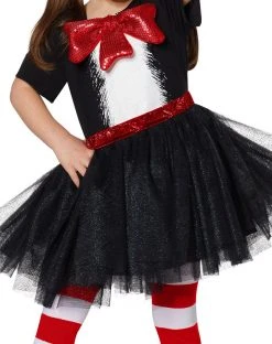 Spirit Halloween Toddler Cat In The Hat Dress Costume - Dr. Seuss -HALLOWEEN COSTUMES Sales 01433887 c
