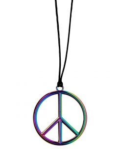 Spirit Halloween Rainbow Peace Pendant Necklace -HALLOWEEN COSTUMES Sales 01436435 b