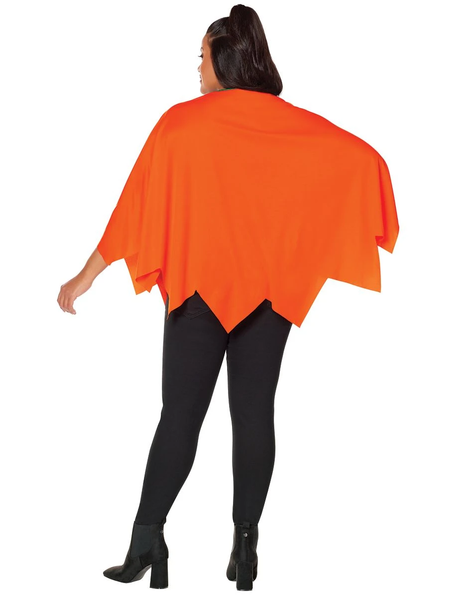 Spirit Halloween Adult Pumpkin Poncho 4 Spirit Halloween Adult Pumpkin Poncho - Image 2