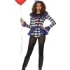 Spirit Halloween Adult Carnival Clown Bodysuit Costume -HALLOWEEN COSTUMES Sales 01436740 a