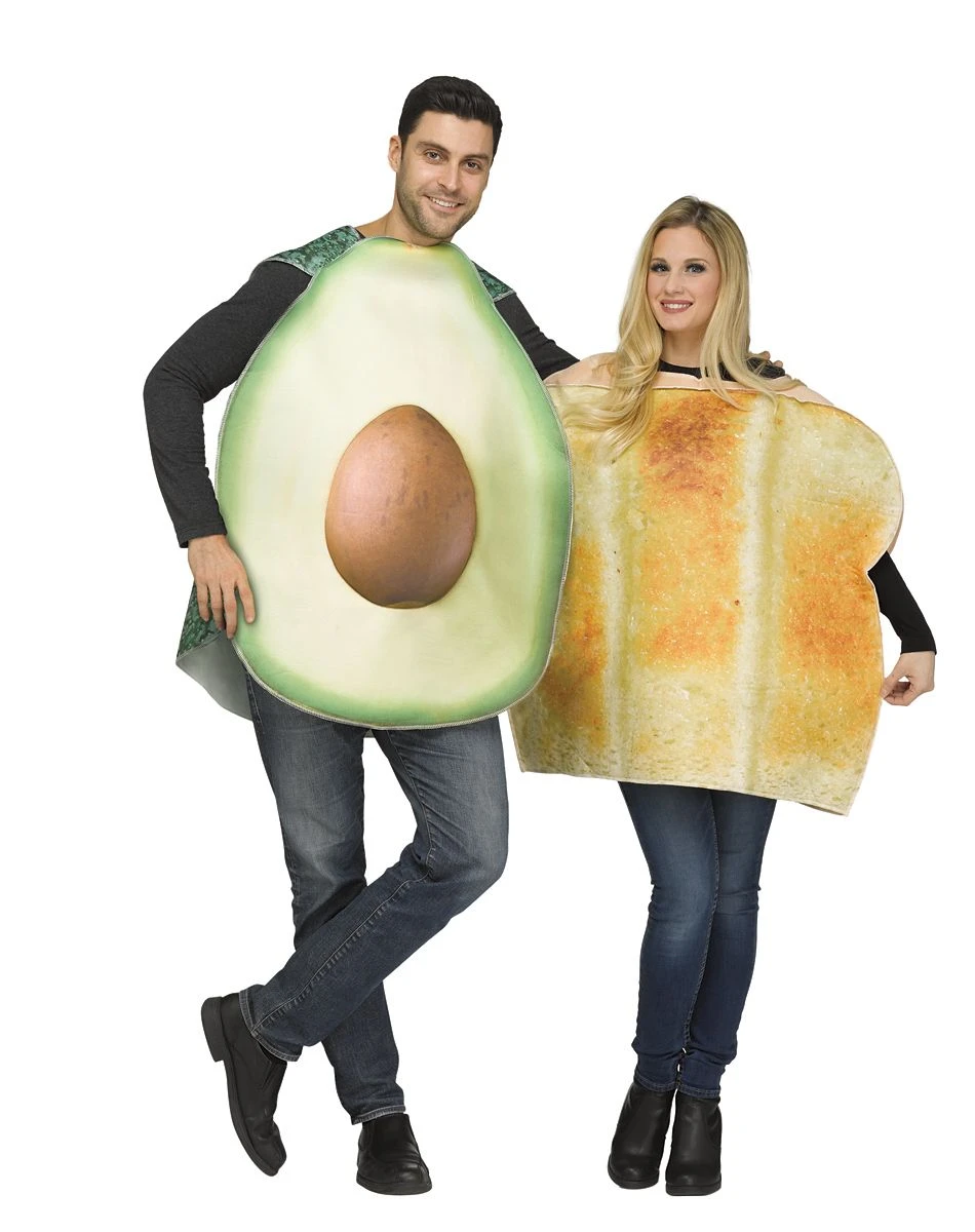 Spirit Halloween Adult Avocado and Toast Couples Costume 3 Spirit Halloween Adult Avocado and Toast Couples Costume