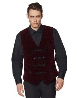 Spirit Halloween Velvet Victorian Vampire Vest
