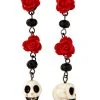 Spirit Halloween Day of The Dead Skull Dangle Earrings 2 Spirit Halloween Day of The Dead Skull Dangle Earrings -HALLOWEEN COSTUMES Sales 01438555 a