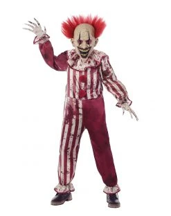 Spirit Halloween Kids Creepy Clown Costume