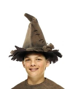 Spirit Halloween Kids Scarecrow Burlap Hat