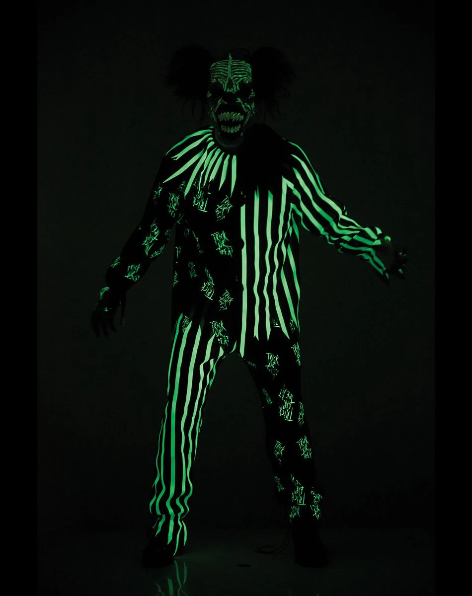Spirit Halloween Kids Glow in the Dark Chaos Clown Costume 5 Spirit Halloween Kids Glow in the Dark Chaos Clown Costume - Image 3