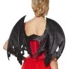 Spirit Halloween Black Glitter Devil Wings 1 Spirit Halloween Black Glitter Devil Wings -HALLOWEEN COSTUMES Sales 01441633 a