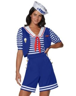 Spirit Halloween Adult Robin Scoops Ahoy Costume - Stranger Things -HALLOWEEN COSTUMES Sales 01442565 c
