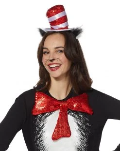 Spirit Halloween Adult Cat in the Hat Costume Kit - Dr. Seuss -HALLOWEEN COSTUMES Sales 01443654 b