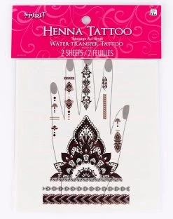 Spirit Halloween Gyspy Hand Temporary Tattoos