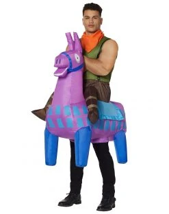 Spirit Halloween Adult Giddy Up Inflatable Costume - Fortnite