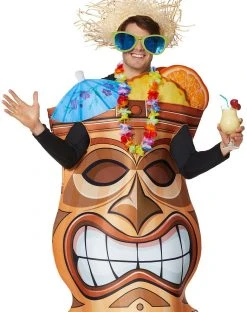 Spirit Halloween Adult Tiki Man Costume -HALLOWEEN COSTUMES Sales 01445741 c