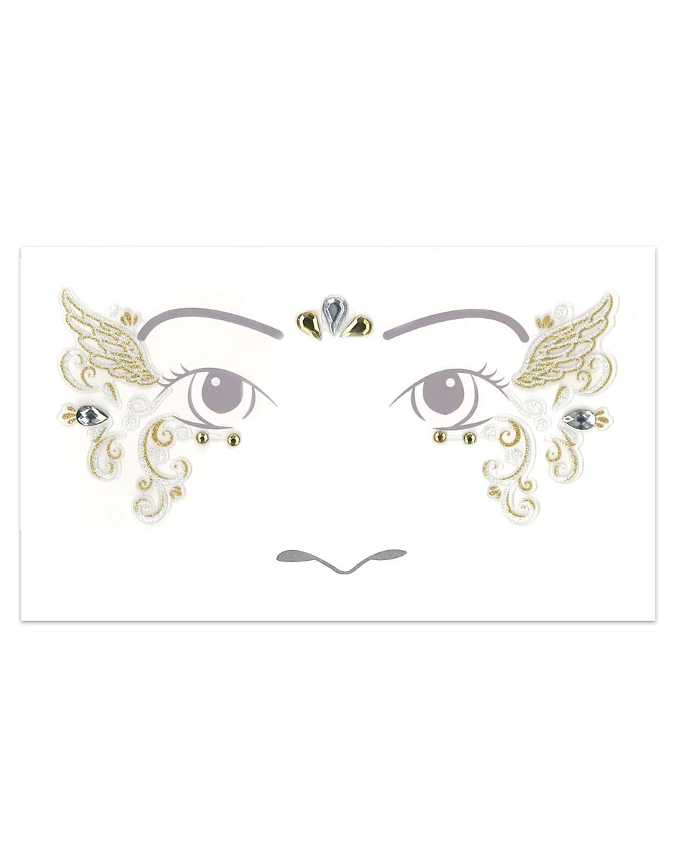 Spirit Halloween Kids Angel Face Decal 3 Spirit Halloween Kids Angel Face Decal
