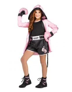 Spirit Halloween Kids Tough Girl Boxer Costume