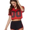 Spirit Halloween Red Cropped Jersey -HALLOWEEN COSTUMES Sales 01454552 a