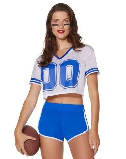 Spirit Halloween White Cropped Jersey 14 Spirit Halloween White Cropped Jersey -HALLOWEEN COSTUMES Sales 01454594 a