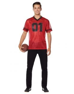 Spirit Halloween Red Football Jersey
