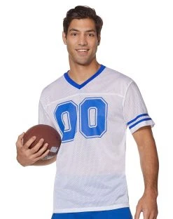 Spirit Halloween White Football Jersey