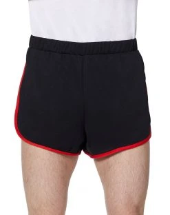 Spirit Halloween Male Black and Red Athletic Shorts
