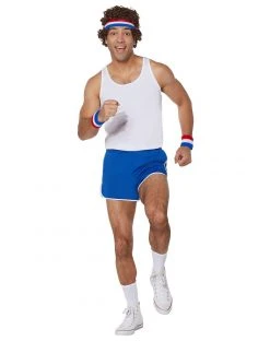 Spirit Halloween Male Blue and White Athletic Shorts 9 Spirit Halloween Male Blue and White Athletic Shorts -HALLOWEEN COSTUMES Sales 01455039 c