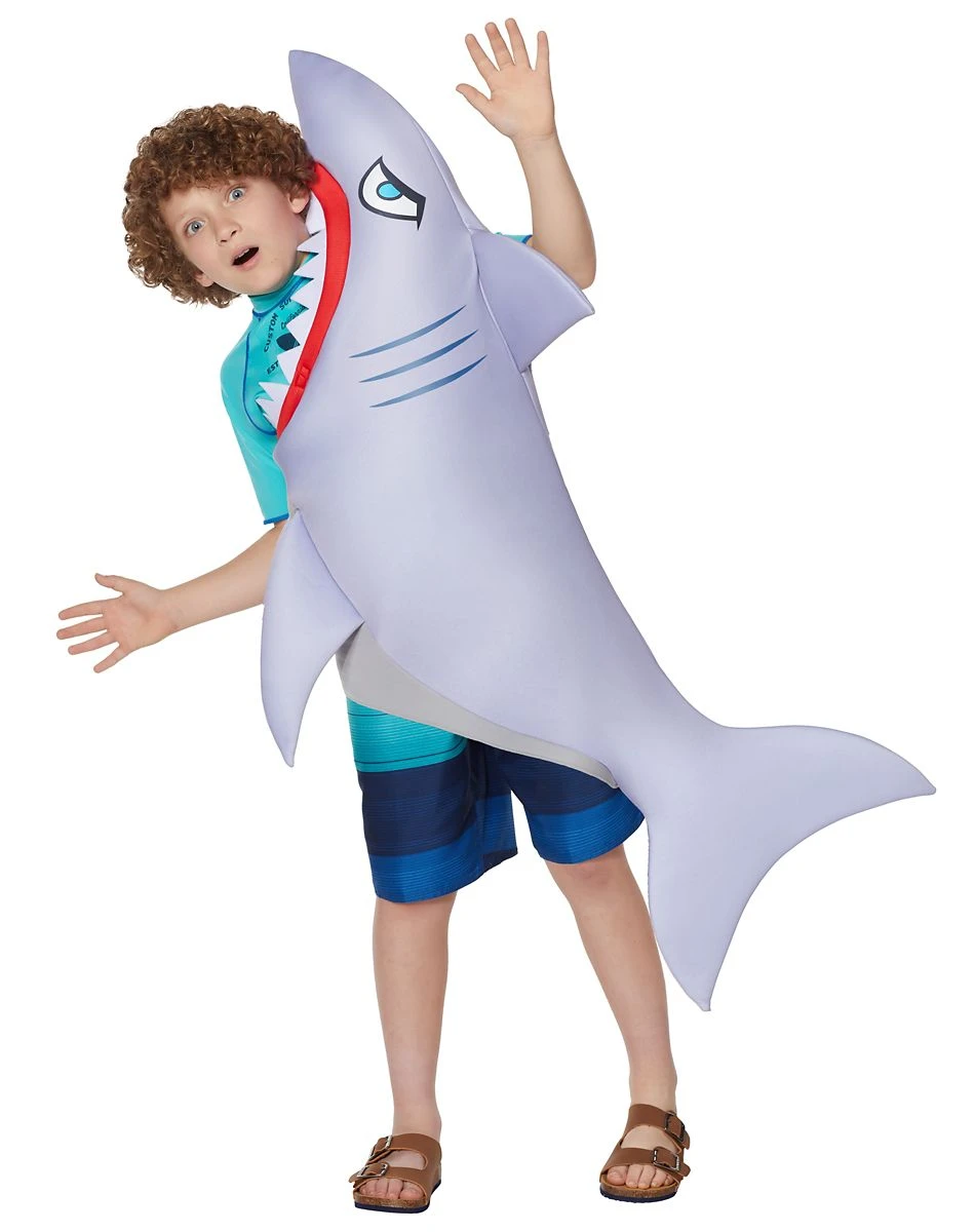 Spirit Halloween Kids 3D Shark Bite Costume 3 Spirit Halloween Kids 3D Shark Bite Costume