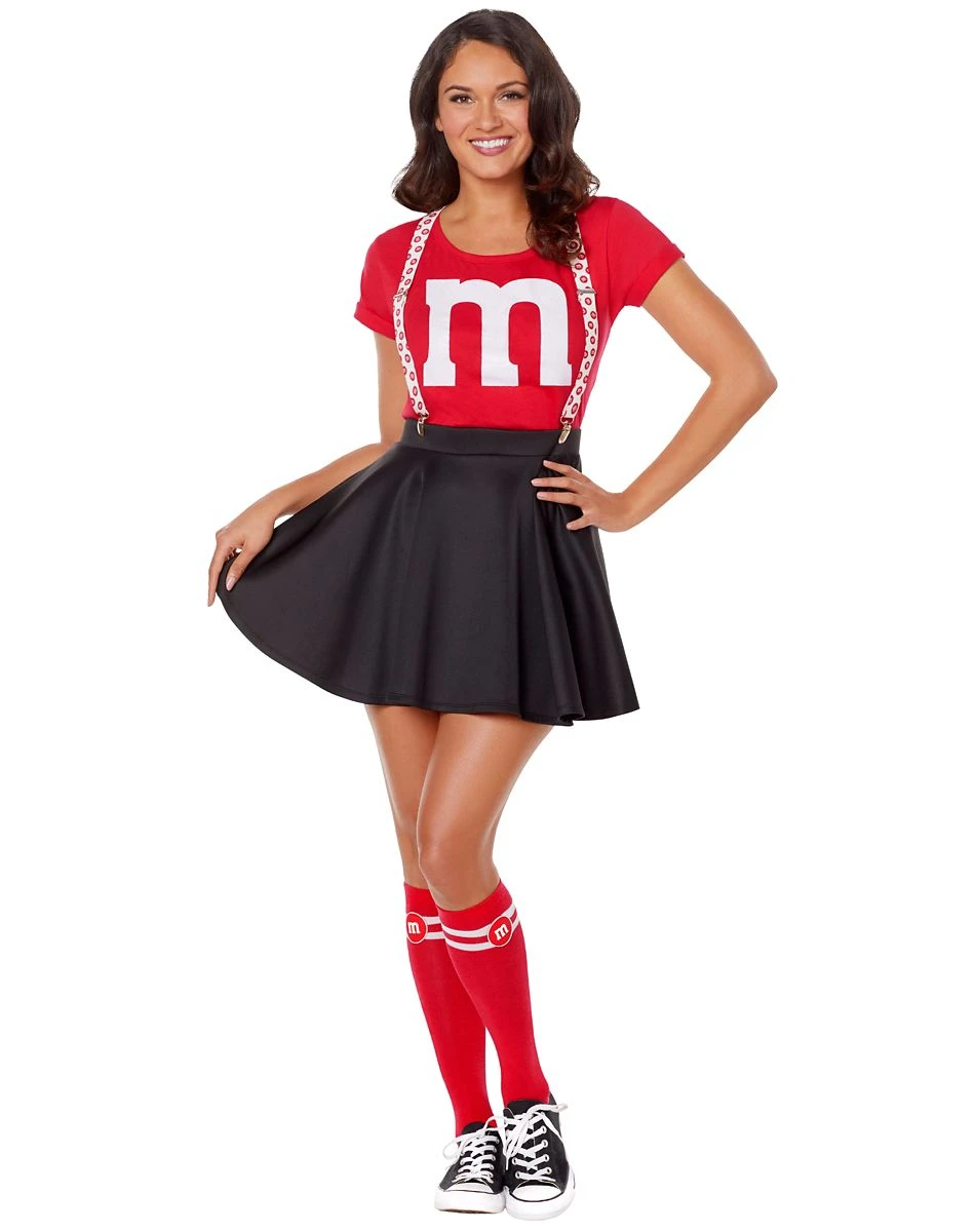Spirit Halloween Adult Red M&M’S Costume Kit with Suspenders 3 Spirit Halloween Adult Red M&M’S Costume Kit with Suspenders