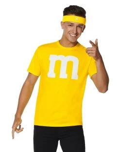 Spirit Halloween Adult Yellow M&M’S Costume Kit