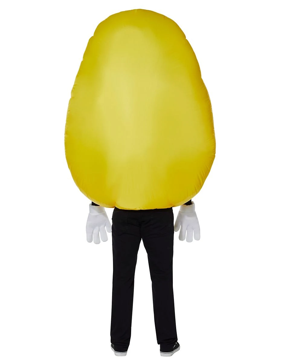 Spirit Halloween Adult Yellow M&M'S Inflatable Costume 4 Spirit Halloween Adult Yellow M&M'S Inflatable Costume - Image 2