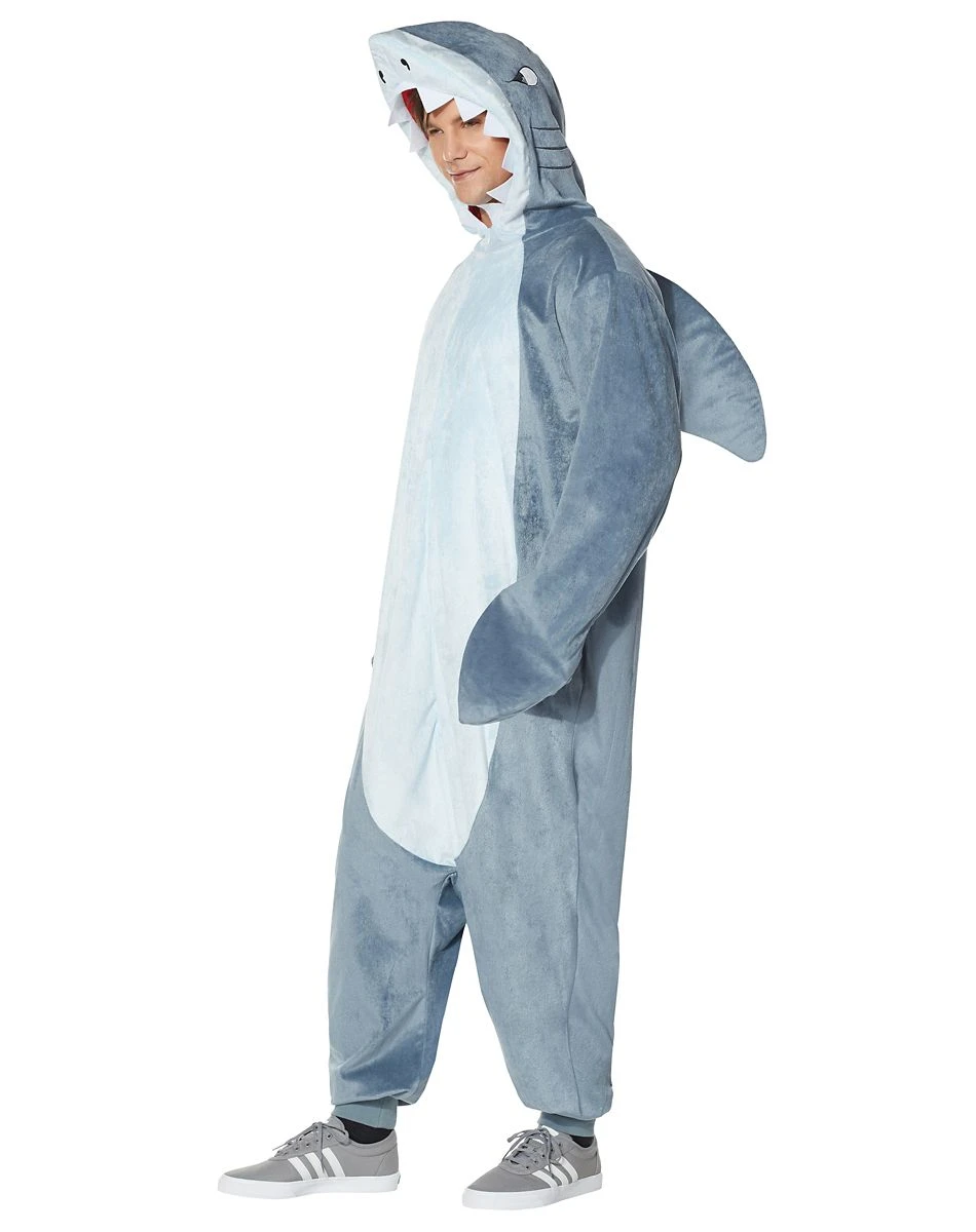 Spirit Halloween Adult Shark Union Suit 3 Spirit Halloween Adult Shark Union Suit