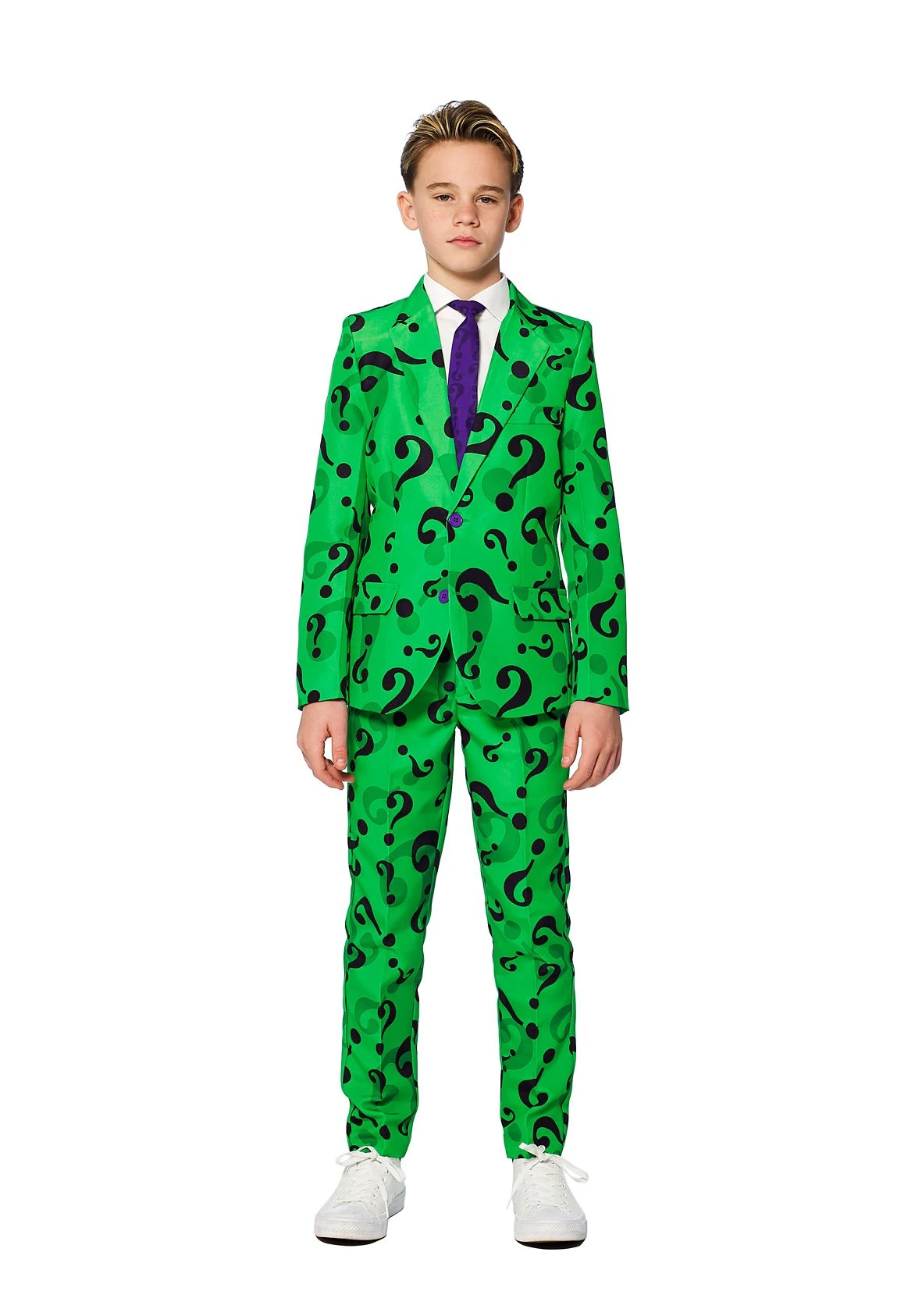 Spirit Halloween Kids Riddler Costume - DC Comics 4 Spirit Halloween Kids Riddler Costume - DC Comics - Image 2