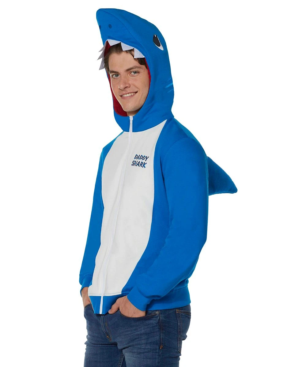 Spirit Halloween Adult Daddy Shark Costume Hoodie - Baby Shark 3 Spirit Halloween Adult Daddy Shark Costume Hoodie - Baby Shark