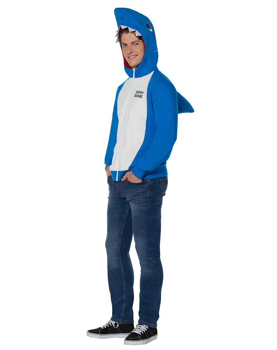 Spirit Halloween Adult Daddy Shark Costume Hoodie - Baby Shark 4 Spirit Halloween Adult Daddy Shark Costume Hoodie - Baby Shark - Image 2