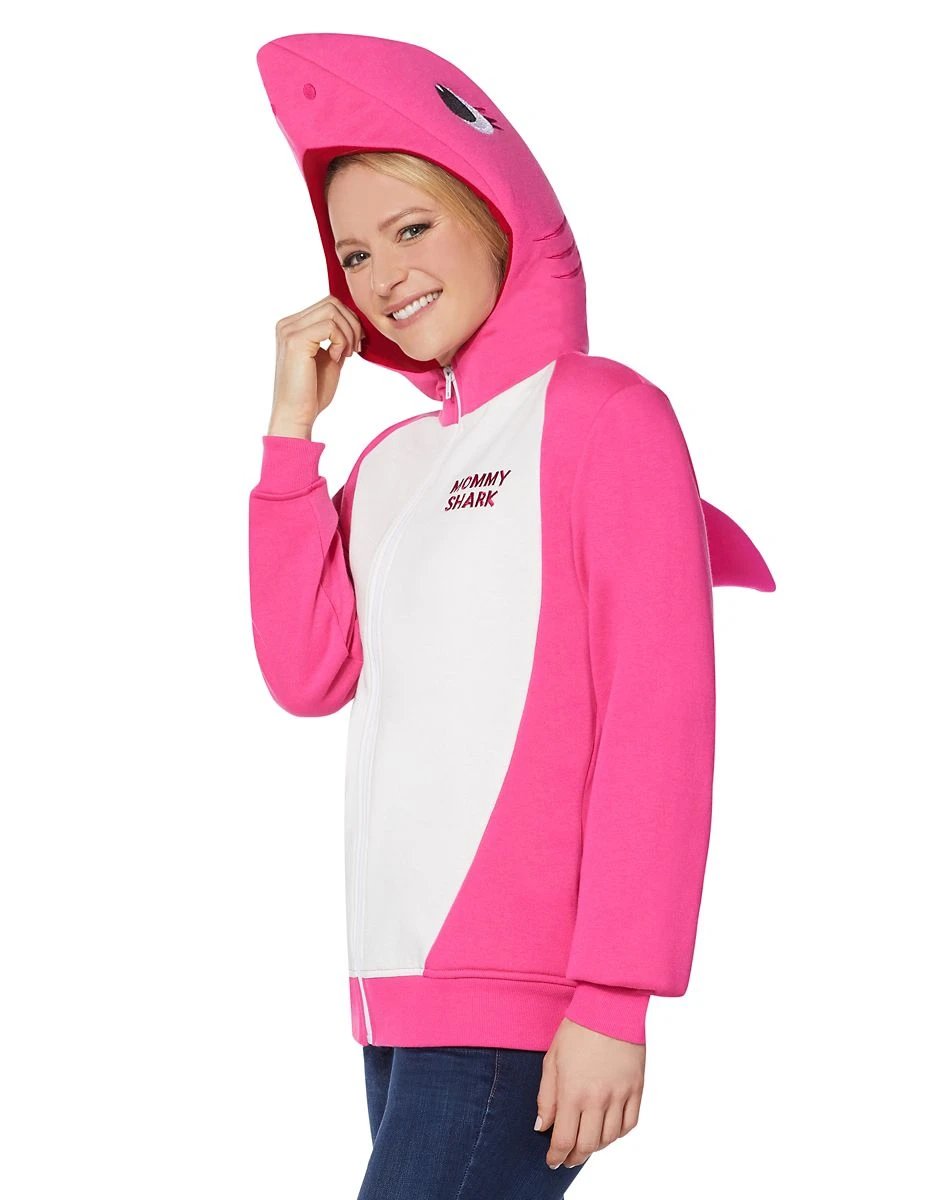 Spirit Halloween Adult Mommy Shark Costume Hoodie - Baby Shark 3 Spirit Halloween Adult Mommy Shark Costume Hoodie - Baby Shark