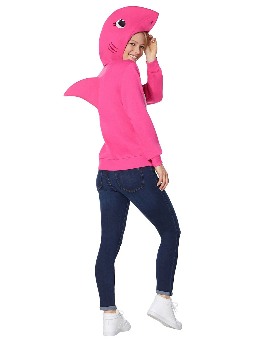 Spirit Halloween Adult Mommy Shark Costume Hoodie - Baby Shark 4 Spirit Halloween Adult Mommy Shark Costume Hoodie - Baby Shark - Image 2