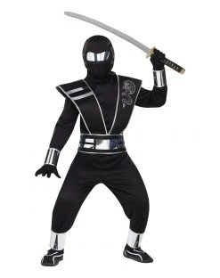 Spirit Halloween Kids Silver Mirror Ninja Costume