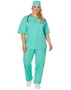 Spirit Halloween Adult ER Surgeon Plus Size Costume 11 Spirit Halloween Adult ER Surgeon Plus Size Costume -HALLOWEEN COSTUMES Sales 01463249 d