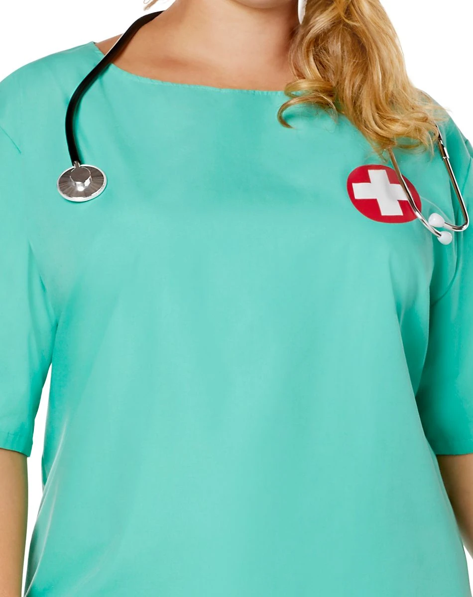Spirit Halloween Adult ER Surgeon Plus Size Costume 8 Spirit Halloween Adult ER Surgeon Plus Size Costume - Image 6