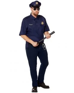 Spirit Halloween Adult Cop Plus Size Costume Kit