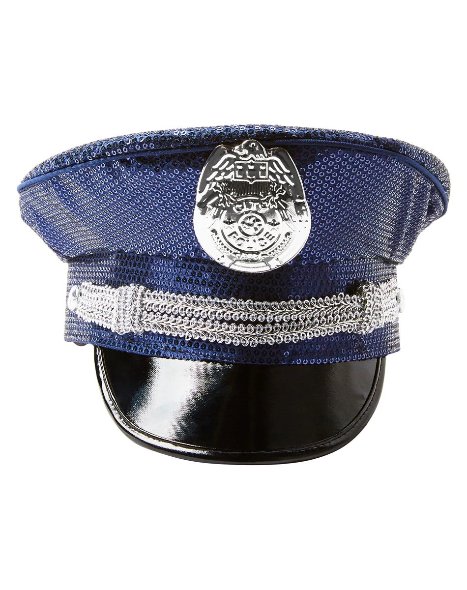 Spirit Halloween Sequin Police Hat 4 Spirit Halloween Sequin Police Hat - Image 2
