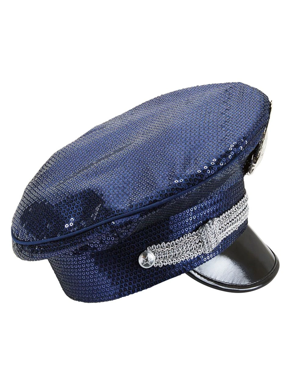 Spirit Halloween Sequin Police Hat 5 Spirit Halloween Sequin Police Hat - Image 3