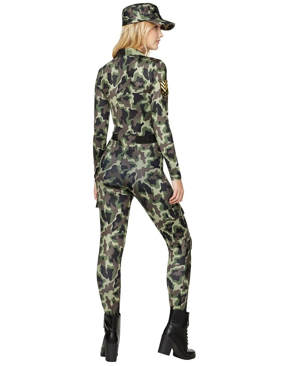 Spirit Halloween Adult Camo Catsuit Costume 4 Spirit Halloween Adult Camo Catsuit Costume - Image 2