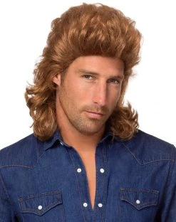 Spirit Halloween '80s Brown Mid-Length Curls Wig