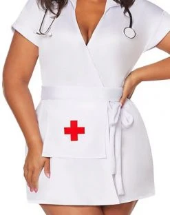 Spirit Halloween Adult Classic Nurse Plus Size Costume -HALLOWEEN COSTUMES Sales 01466911 c