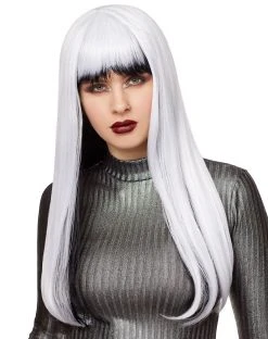 Spirit Halloween Black and White Wig