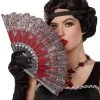 Spirit Halloween '20s Burgundy Printed Hand Fan 2 Spirit Halloween '20s Burgundy Printed Hand Fan -HALLOWEEN COSTUMES Sales 01468875 a