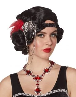 Spirit Halloween '20s Beaded Feather Headband