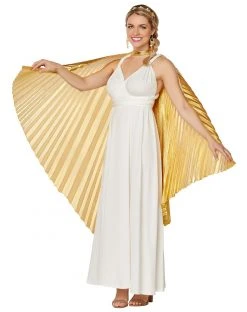 Spirit Halloween Goldtone Roman Wings